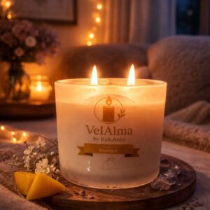 Vela Aromática de Mango | Velas Decorativas para Hogar – VelAlma by KekAnto