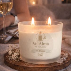 Vela Aromática de Té Blanco | Velas Aromáticas para Hogar – VelAlma by KekAnto