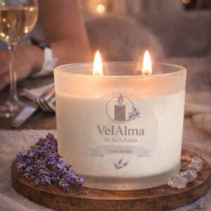 Vela Aromática de Lavanda | Vela Relajante para Hogar – VelAlma by KekAnto.