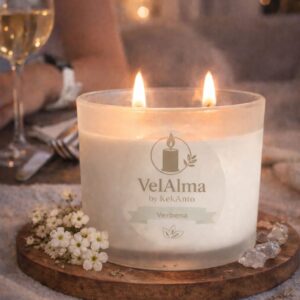 Vela Aromática de Verbena | Vela Refrescante para Hogar – VelAlma by KekAnto