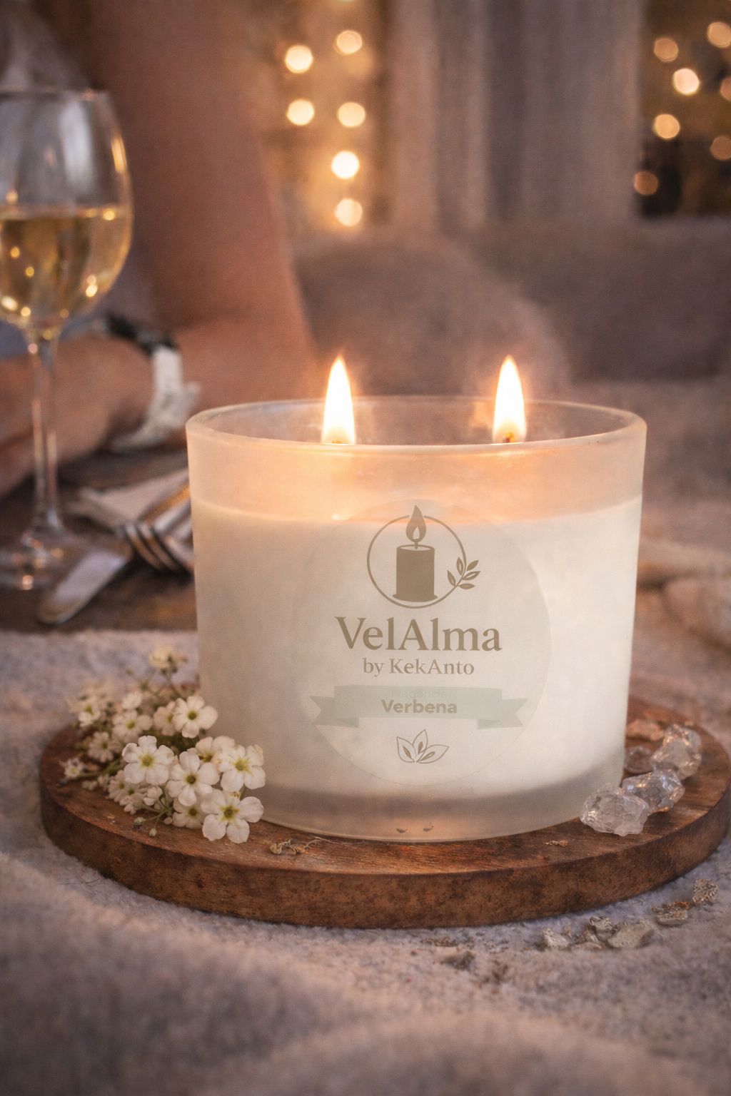 Vela Aromática de Verbena | Vela Refrescante para Hogar – VelAlma by KekAnto